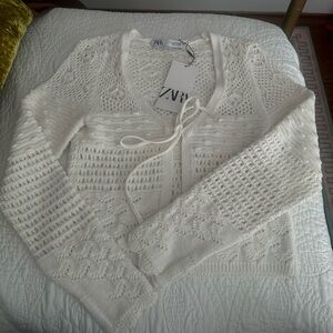 NWT Crochet Zara Sweater